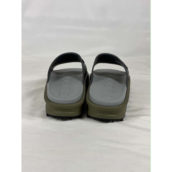 Gucci Interlocking G Slide \'Dark Grey. Khaki\' SZ 6.5 SPB JA-368397 main image 5